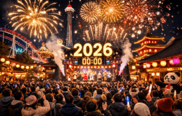 花やしきのカウントダウン