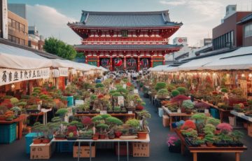 お富士さんの植木市