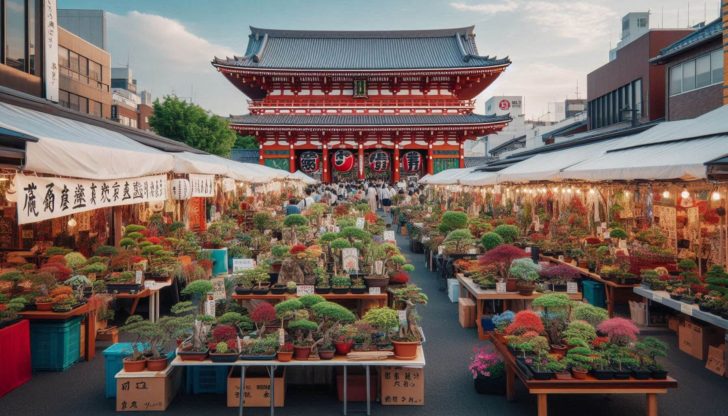 お富士さんの植木市