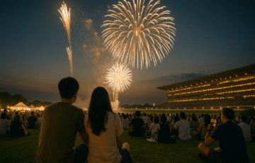 東京競馬場花火