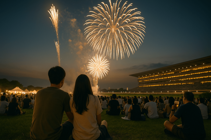 東京競馬場花火