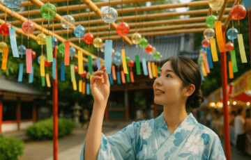 西新井大師の風鈴祭り