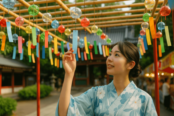 西新井大師の風鈴祭り