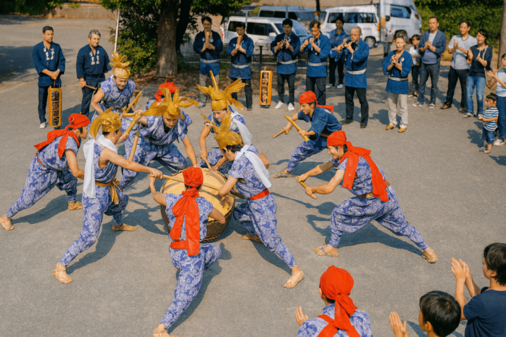 平井のお祭り　鳳凰の舞