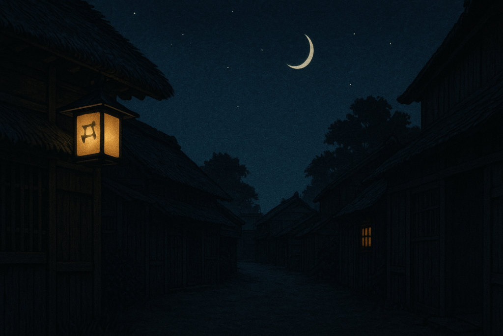 江戸の夜は真っ暗