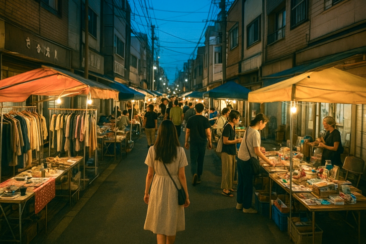 高円寺北中夜市