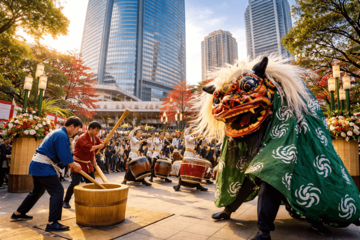 六本木ヒルズのお正月イベント