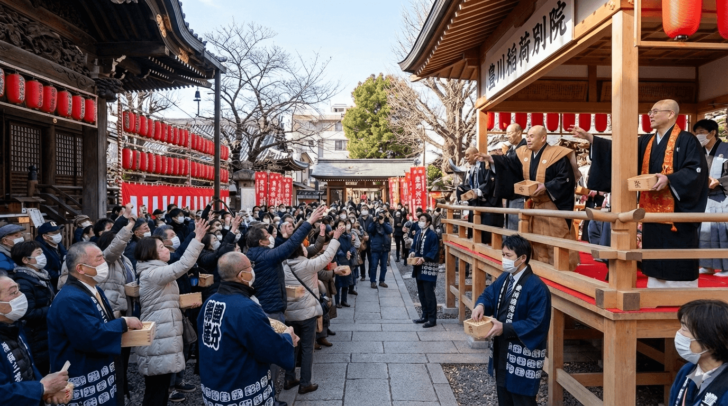 豊川稲荷東京別院の節分会2026年