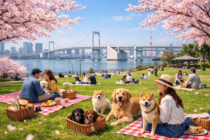 晴海ふ頭公園春のわんわんピクニック